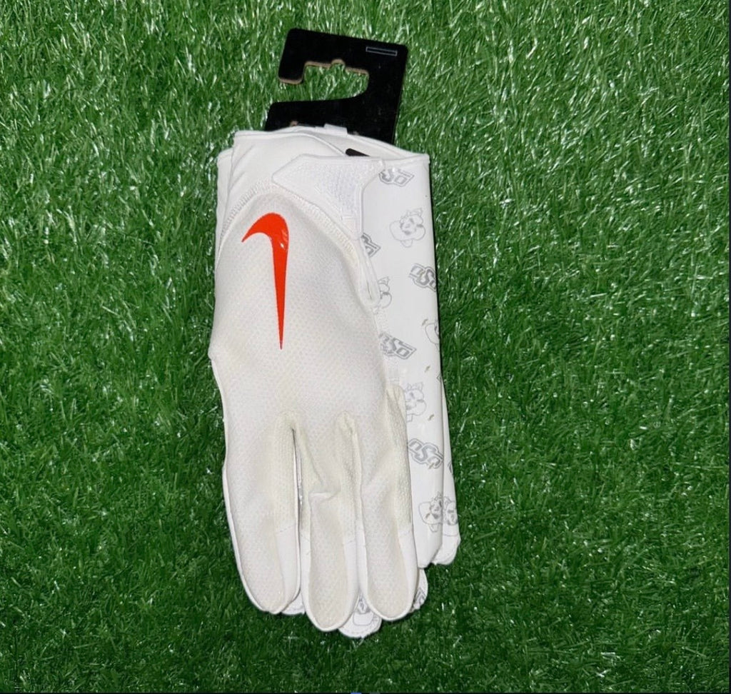 Nike OklahomaSt TeamIssued VaporJet7.0 Football Gloves