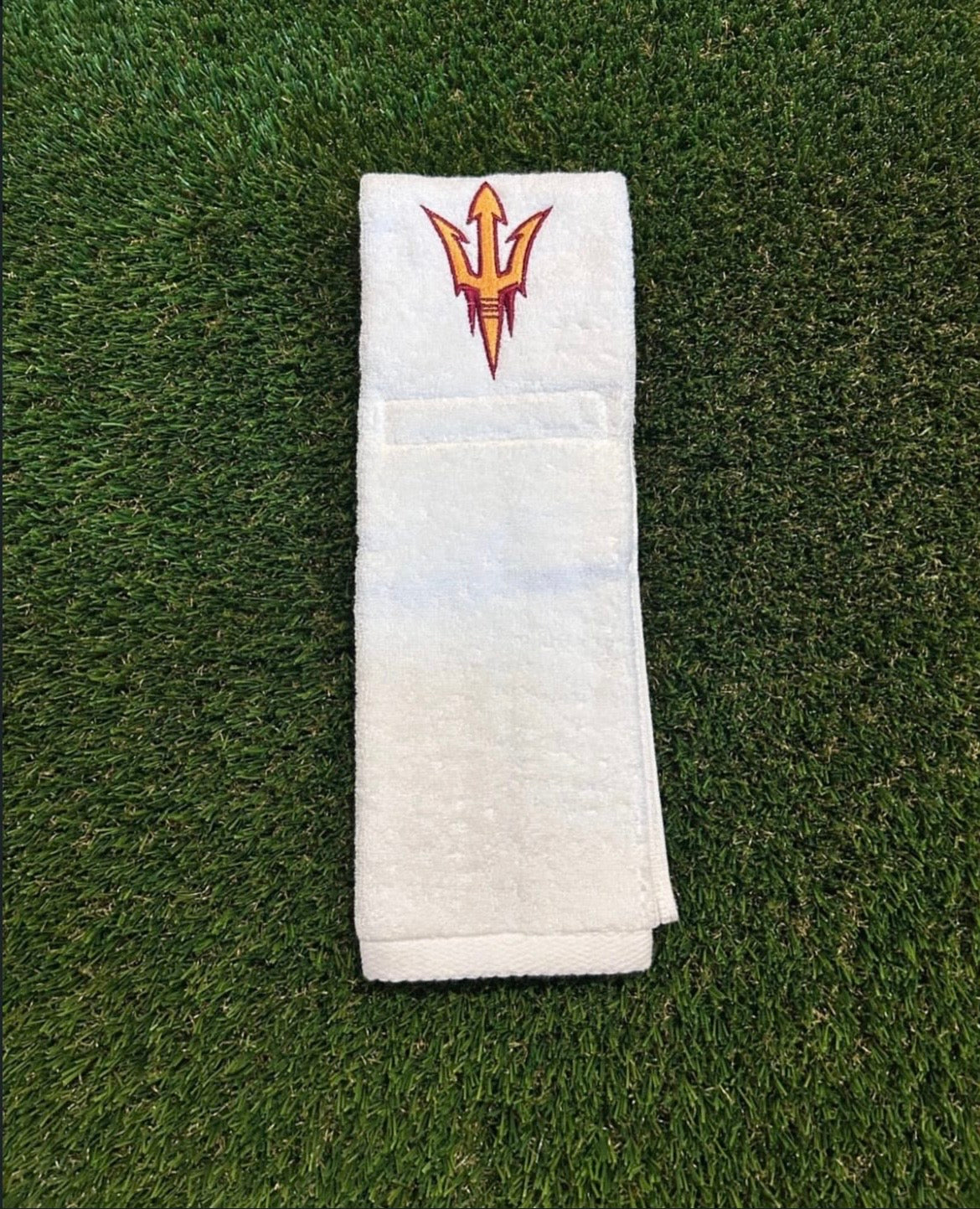 Multiple NCAA Power-5 player hip fb towels