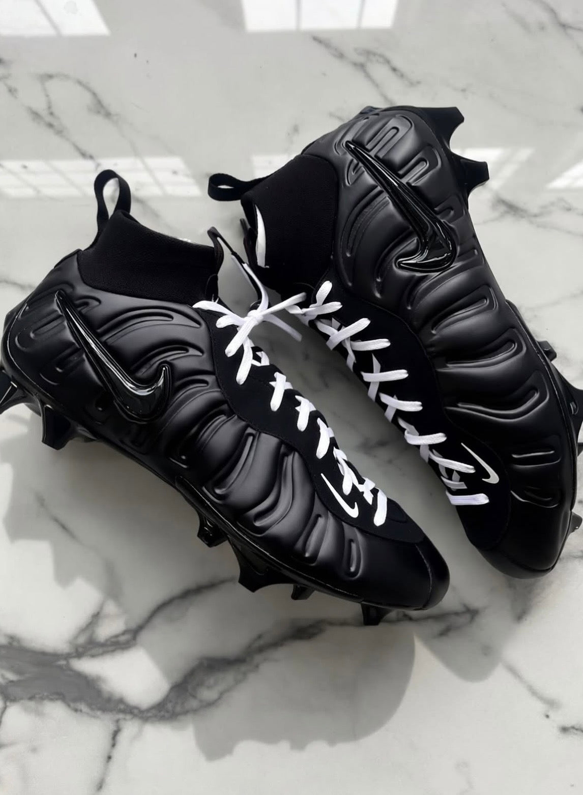 Custom Vaporposite Football Cleats
“Black”