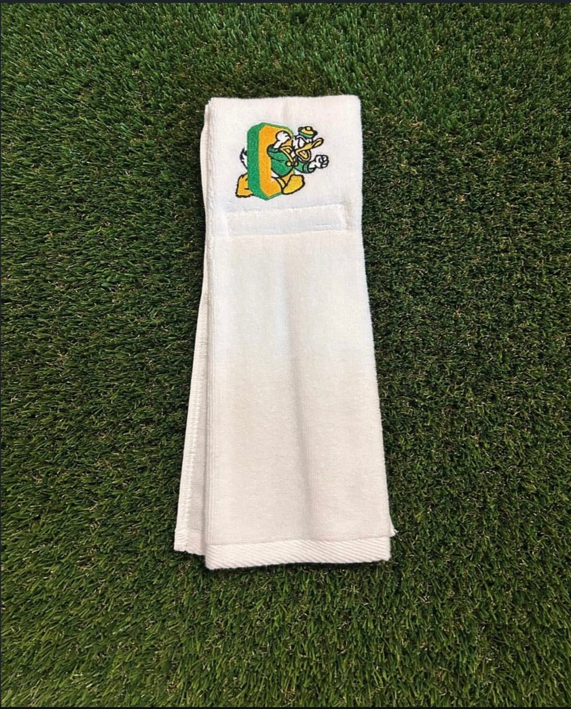 Multiple NCAA Power-5 player hip fb towels