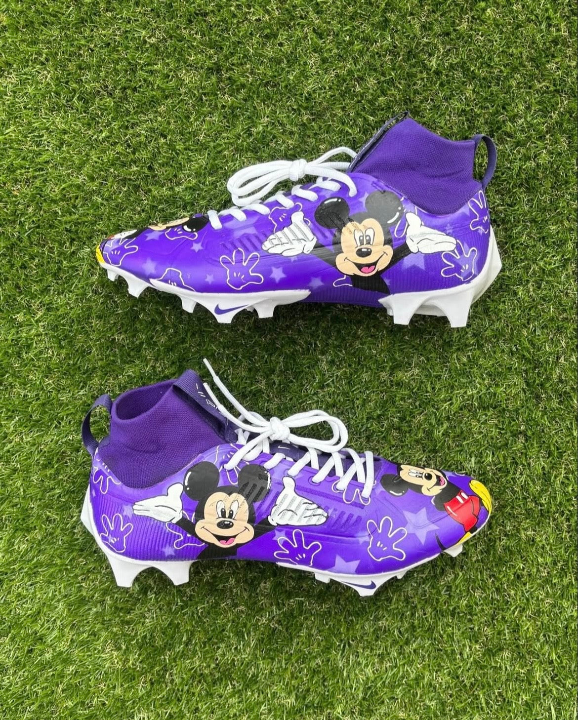 Custom Mickey Mouse Football Cleats