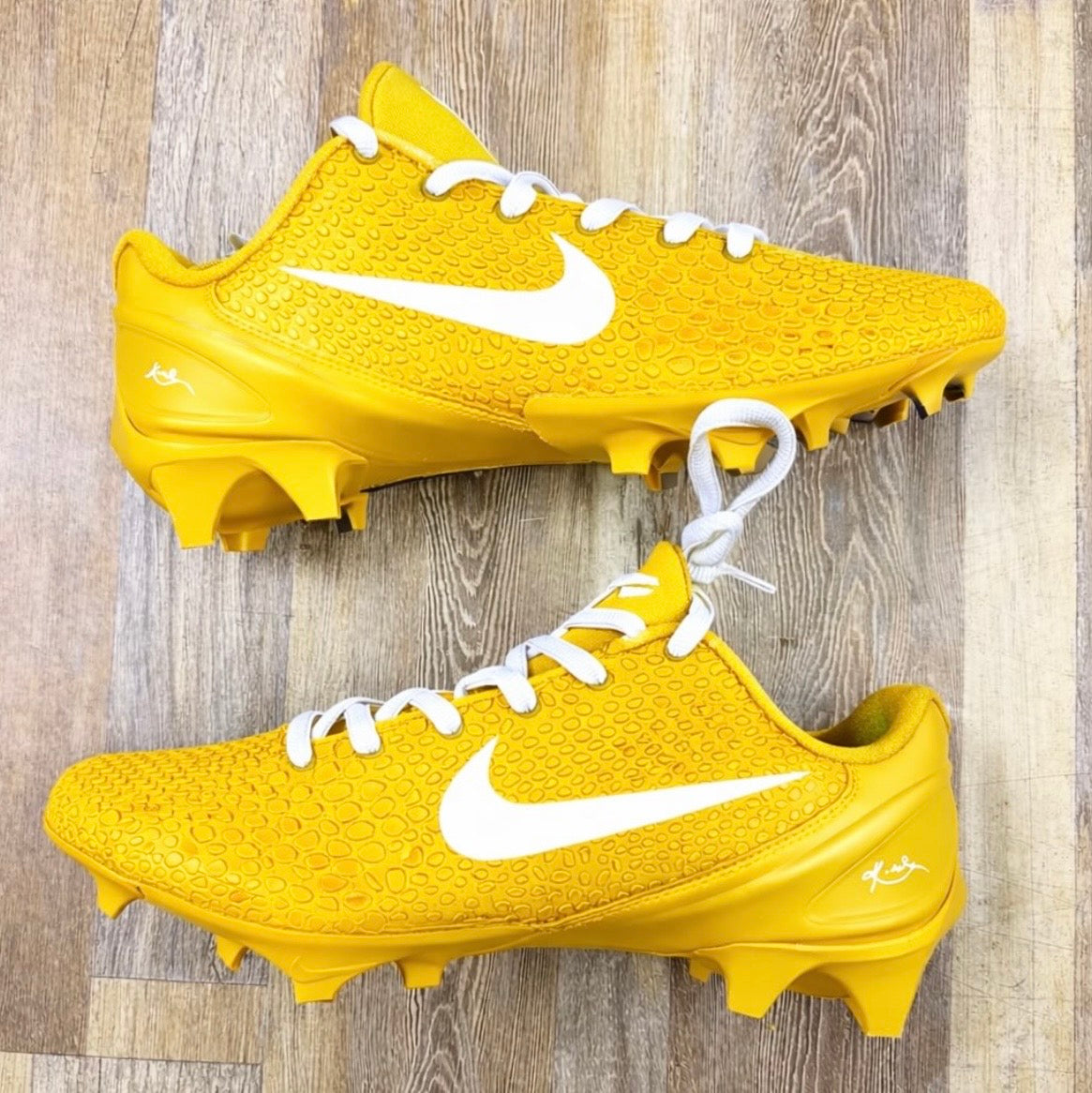 Custom Kobe Football Cleats “Yellow”