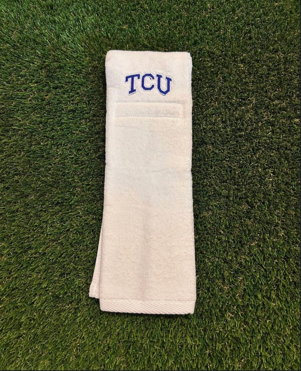 Multiple NCAA Power-5 player hip fb towels