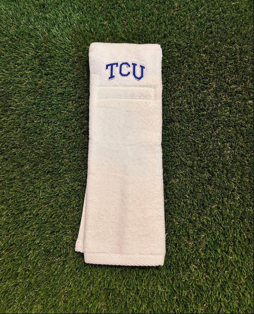 Multiple NCAA Power-5 player hip fb towels